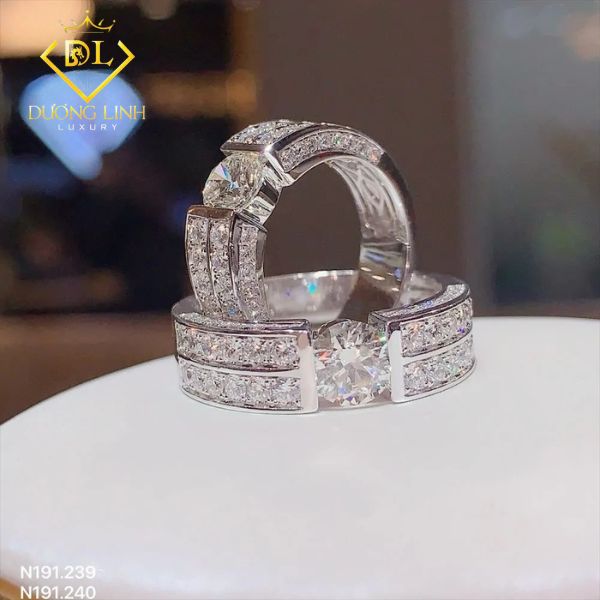 Nhẫn Cưới Cặp Kim Cương – N191-239